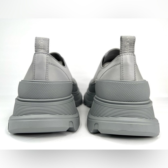 Alexander McQueen Men's Tread Slick Gray Low-Top Sneakers Size EU 49 - US 16 - Picture 5 of 10